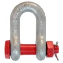 Grillete Recto Alta Resistencia Tornillo M-20 / 4,75 Tn Cincado