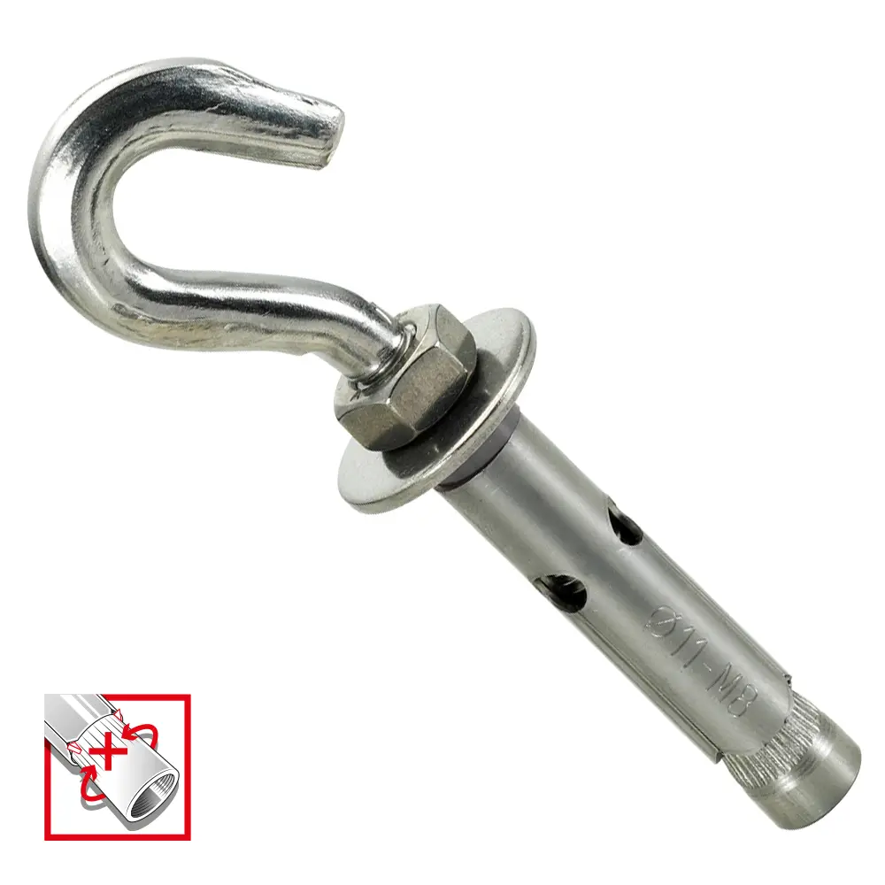 Fixbolt Gancho Estampado Inoxidable A2 M-6X45 Ø8C
