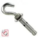 Fixbolt Gancho Estampado Inoxidable A2 M-8X60 Ø10C