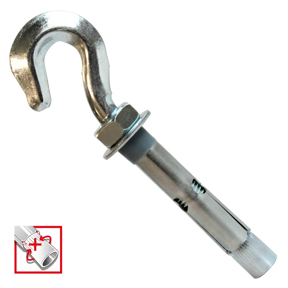 Fixbolt Gancho Estampado Cincado M-12X80 Ø16C