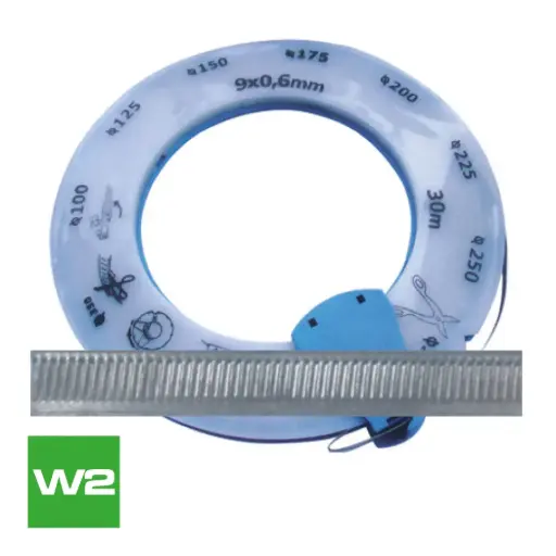 [RNCP209] Rollo Cinta No Perforada W-2 Ancho 9 mm X 30 m