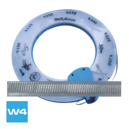 [RNCP412] Rollo Cinta No Perforada W-4 Ancho 12 mm X 30 m